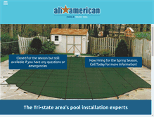 Tablet Screenshot of all-american-pools.com